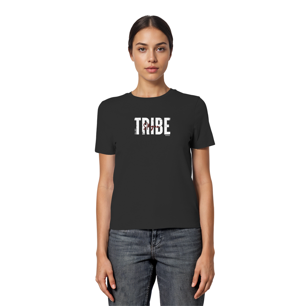 Skogan Tribe forever - Fitted Ladies Organic Shirt