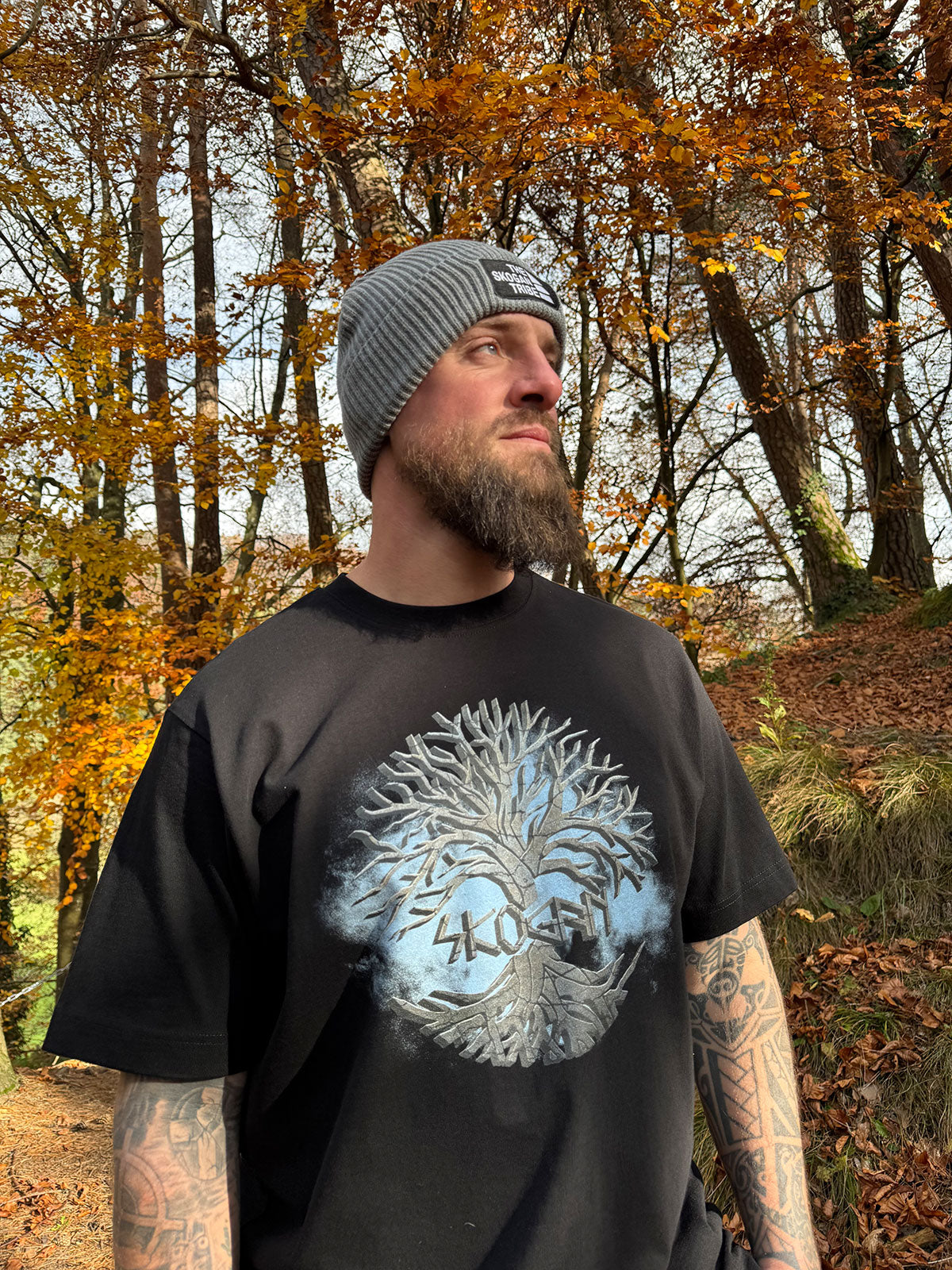 Skogan Logo Fog - Heavy Oversized Organic Shirt
