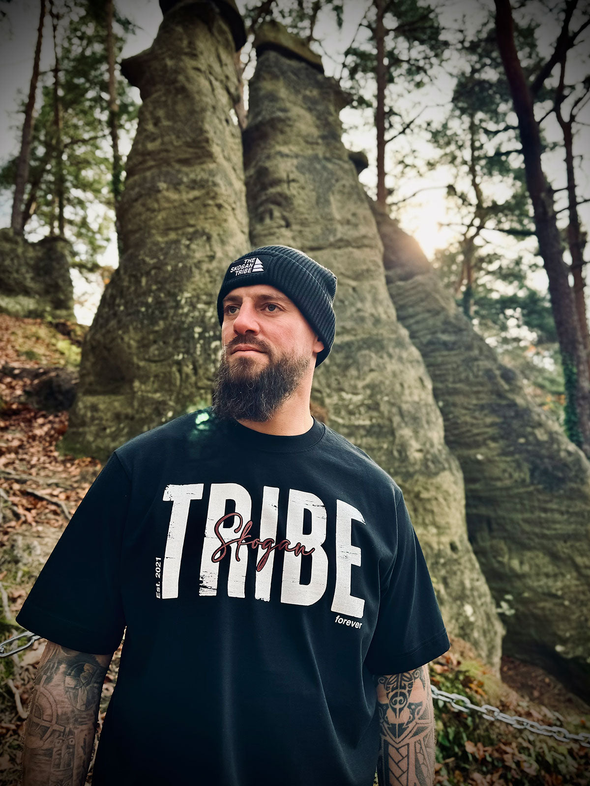 Skogan Tribe forever - Heavy Oversized Organic Shirt