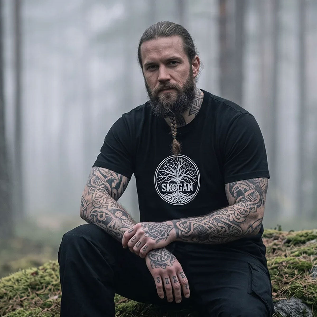 Skogan Logo Tree - Organic Shirt