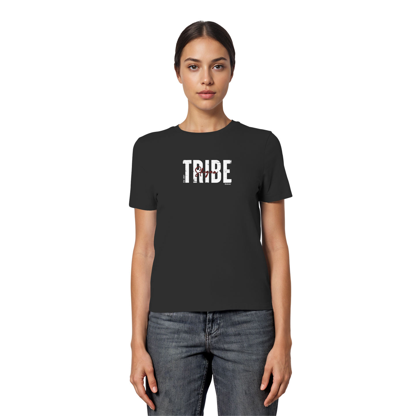 Skogan Tribe forever - Fitted Ladies Organic Shirt